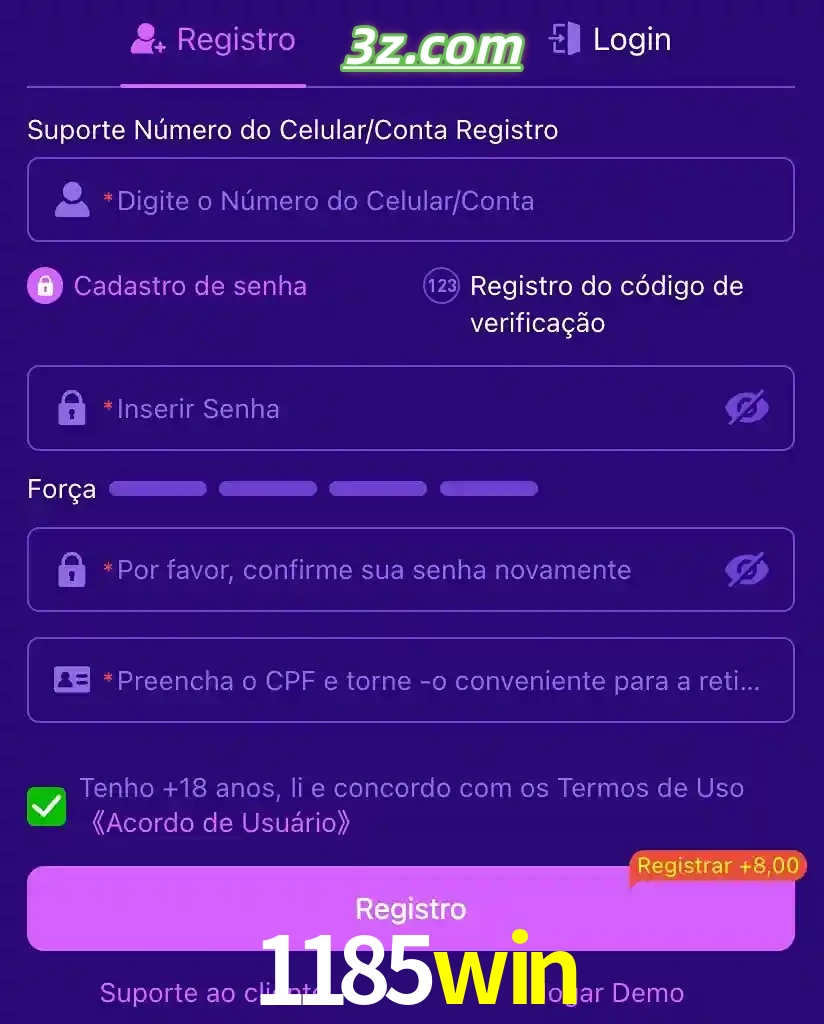 bonus de cadastro imediato
